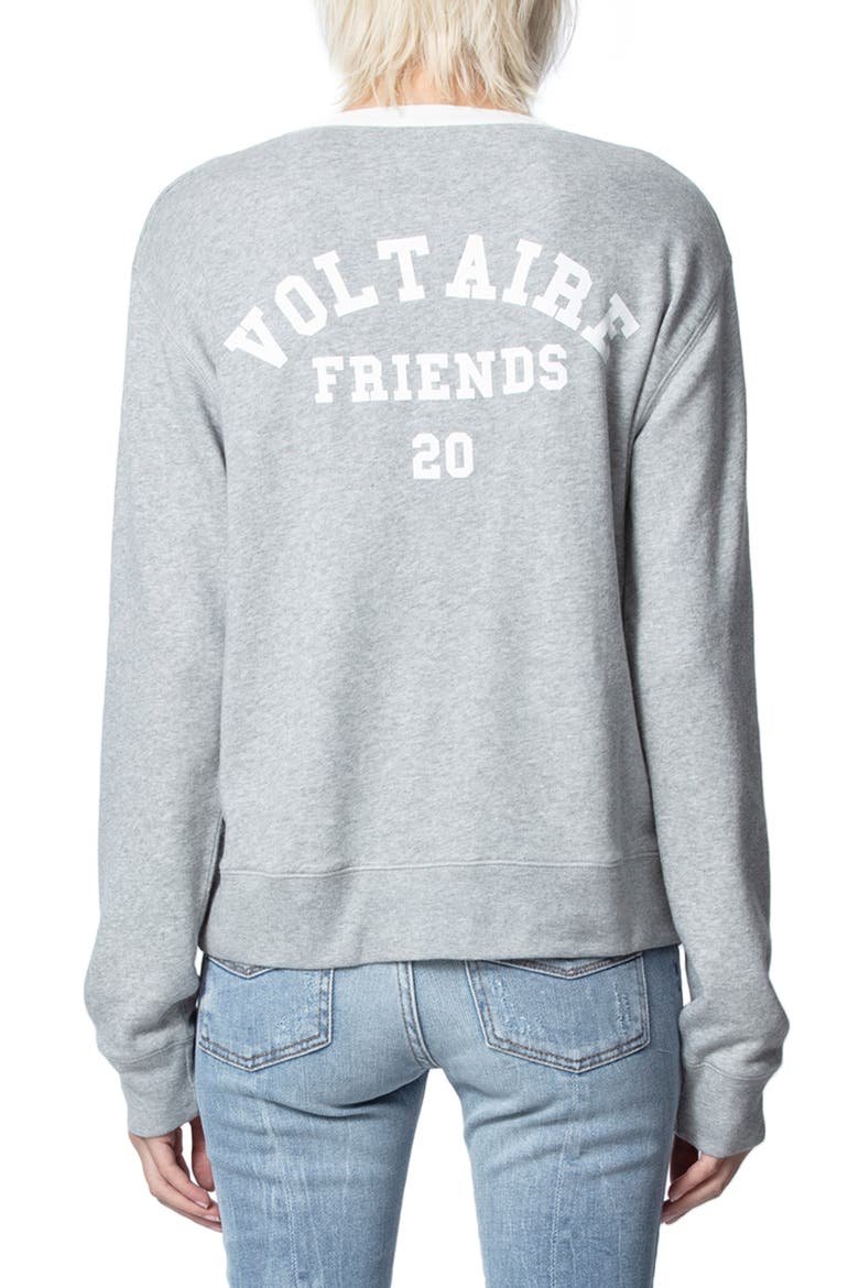 Watson Friends Cotton Blend Sweatshirt, Alternate, color, GRIS CHINE