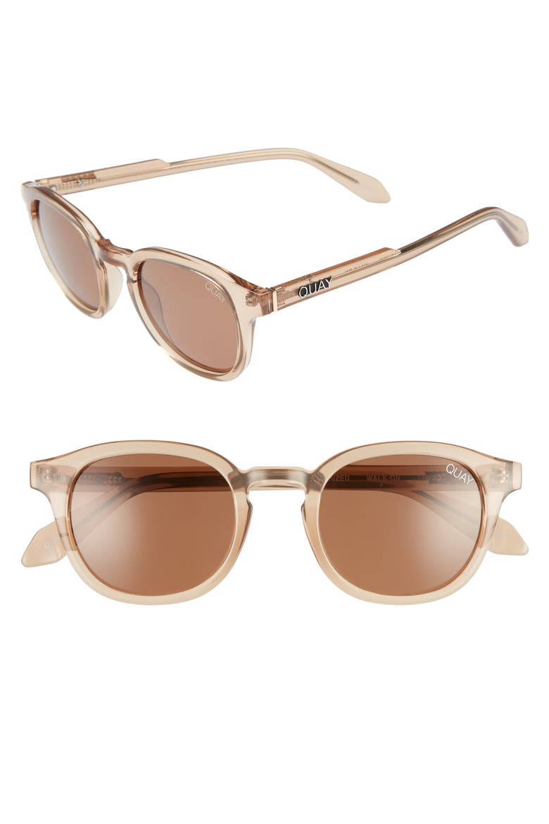 Australia Walk On 47mm Polarized Sunglasses, Main, color, TOFFEE / BROWN LENS