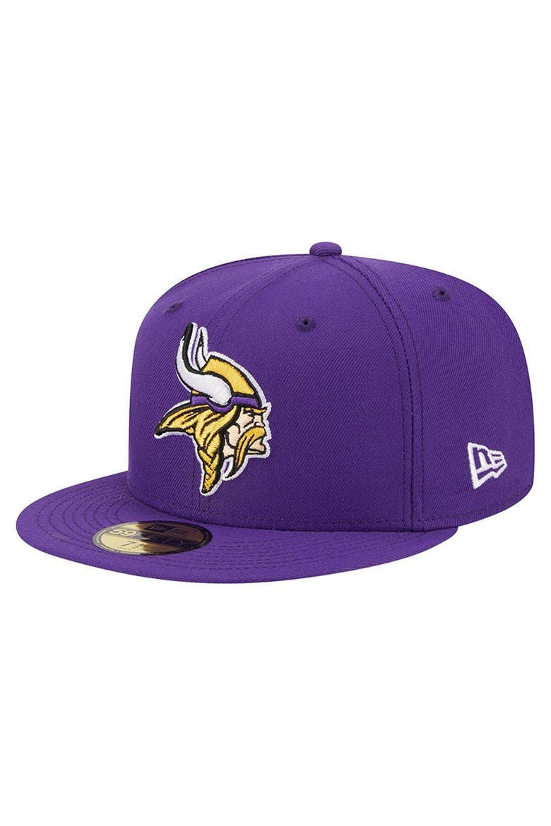 Men's New Era Purple Minnesota Vikings  Main 59FIFTY Fitted Hat, Main, color, Purple