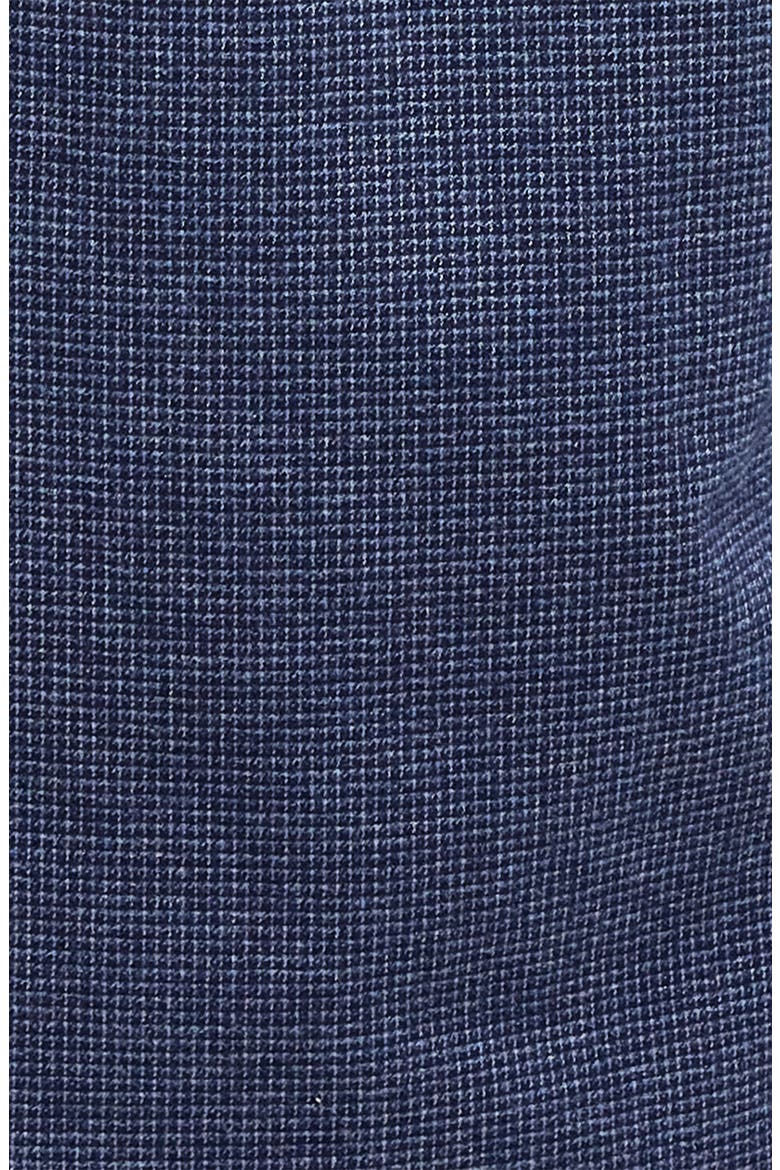 Bannock Check Print Cotton Button-Down Shirt, Alternate, color, NAVY