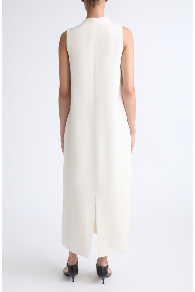 Jackie Fringe Trim Silk Dress, Alternate, color, IVORY