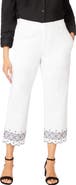 Jessica London Stretch Poplin Classic Cropped Straight Leg Pant