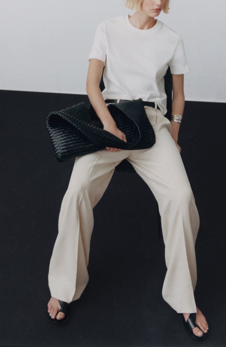 MANGO Cotton T-Shirt, Alternate, color, White