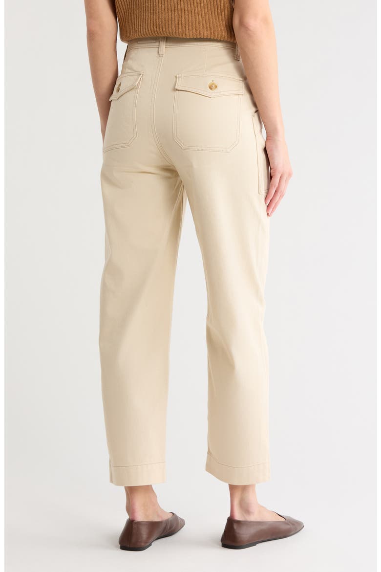 Yuko Tapered Ankle Safari Pants, Alternate, color, PALE OAK
