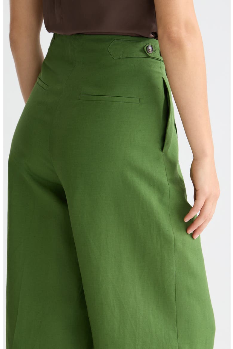 Lou High Rise Wide Leg Pants, Alternate, color, GARDEN GREEN