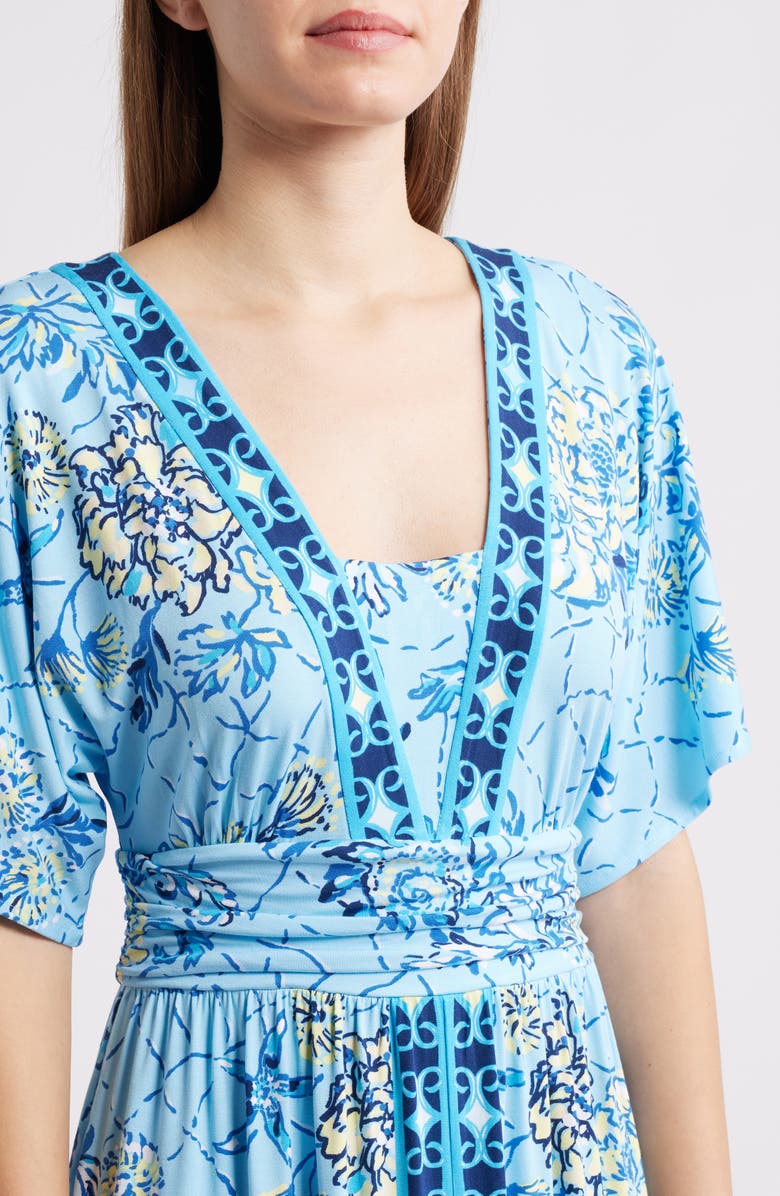 Lilly Pulitzer<sup>®</sup> Lauralai Maxi Dress, Alternate, color, Bellevue Blue Breakers Beach