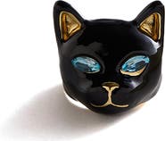 BaubleBar Nine Lives Black Cat Ring