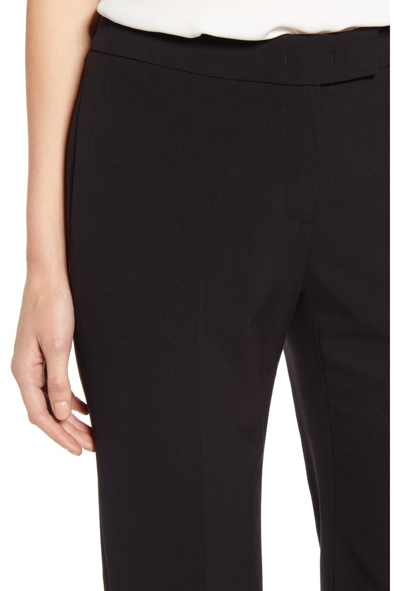 Stretch Flare Leg Pants, Alternate, color, ANNE BLACK