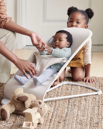 Bouncer Bliss Convertible Jersey Baby Bouncer