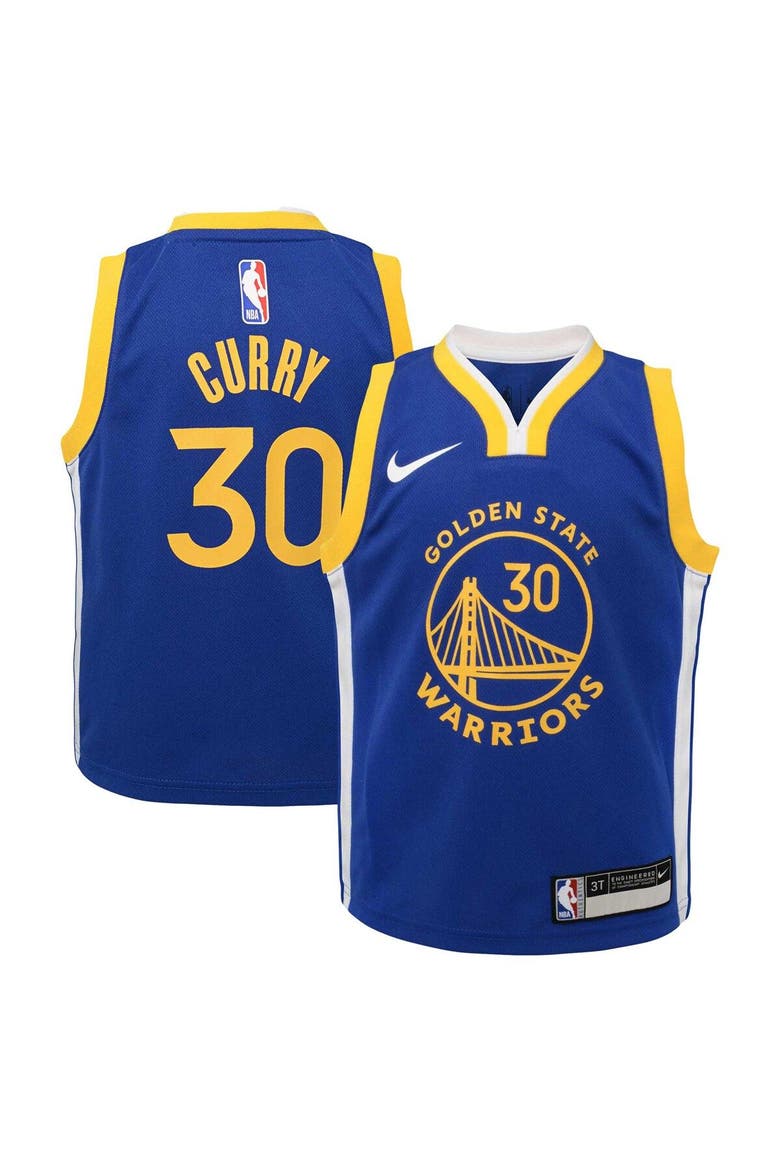 Toddler Nike Stephen Curry Royal Golden State Warriors Swingman Player Jersey - Icon Edition, Main, color, Royal