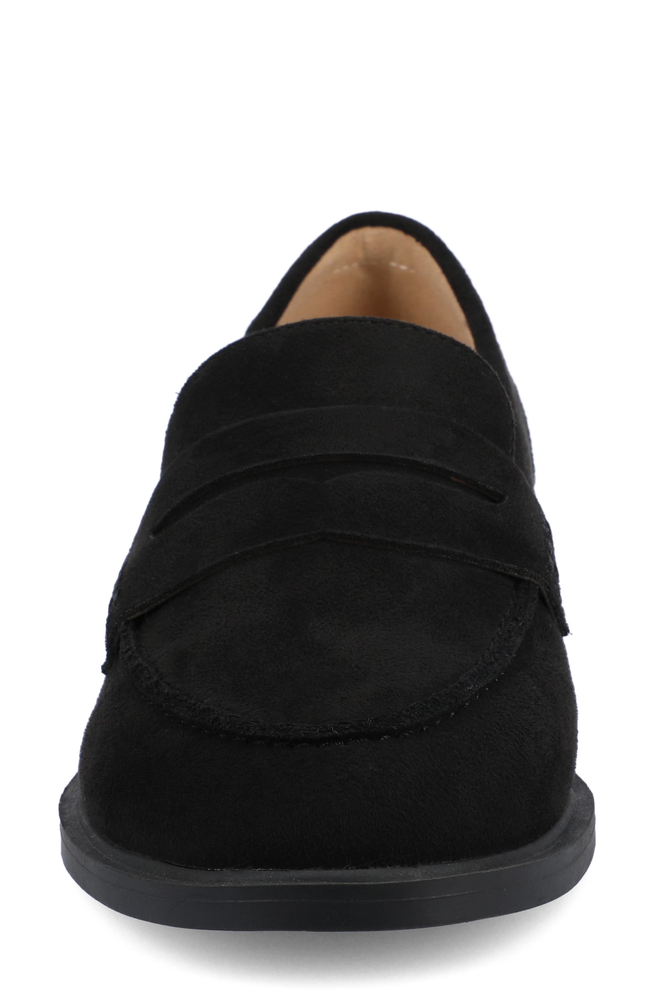 Journee Collection Brooks Penny Loafer, Alternate, color, Black