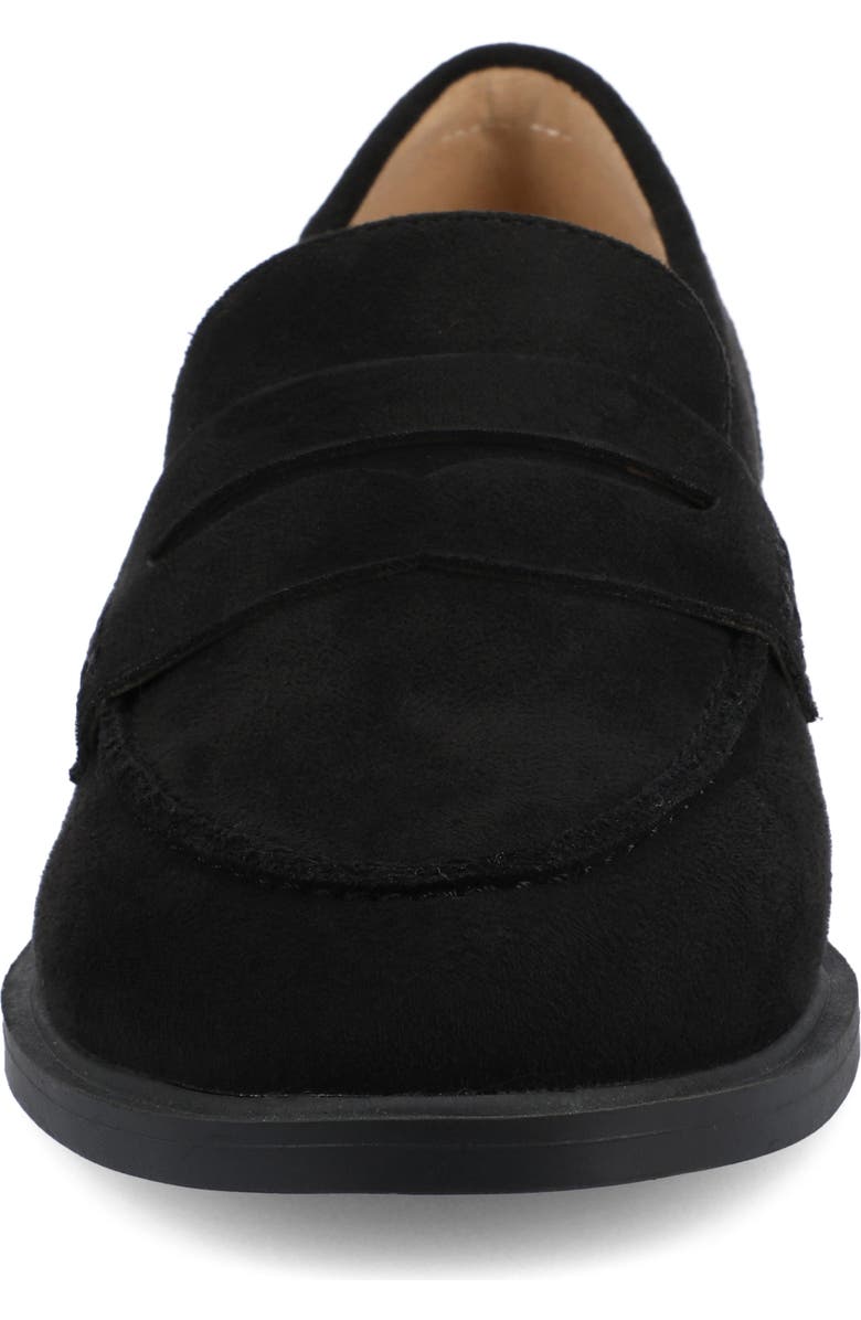 Journee Collection Brooks Penny Loafer, Alternate, color, Black