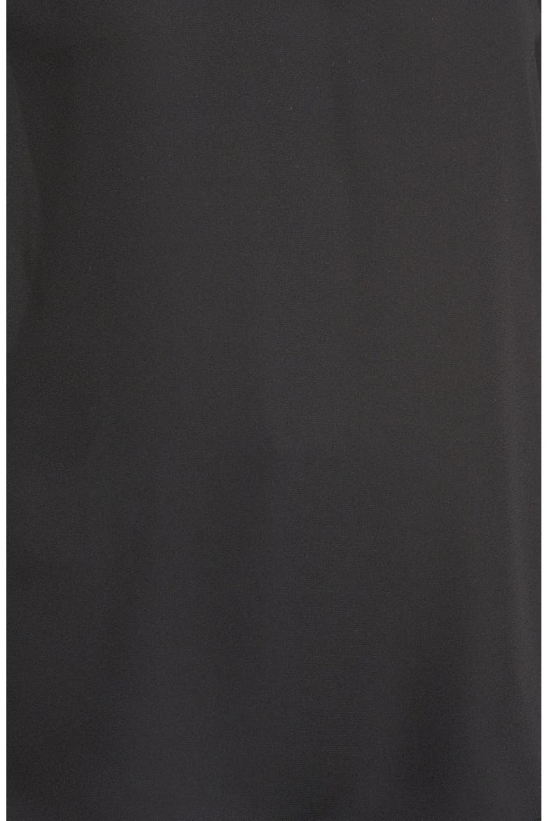 Tie Detail Turtleneck Blouse, Alternate, color, BLACK