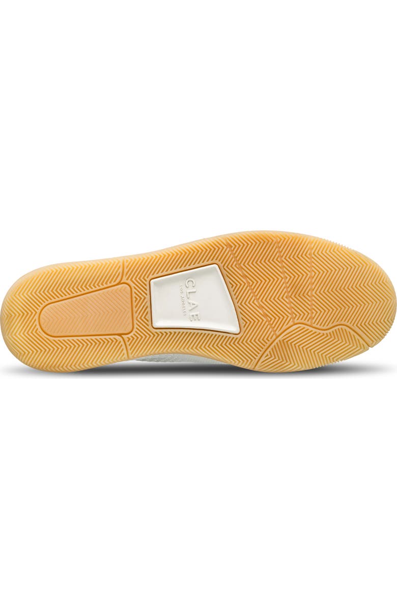 CLAE Malone Knit Low Top Sneaker, Alternate, color, White Cactus Blue Shadow