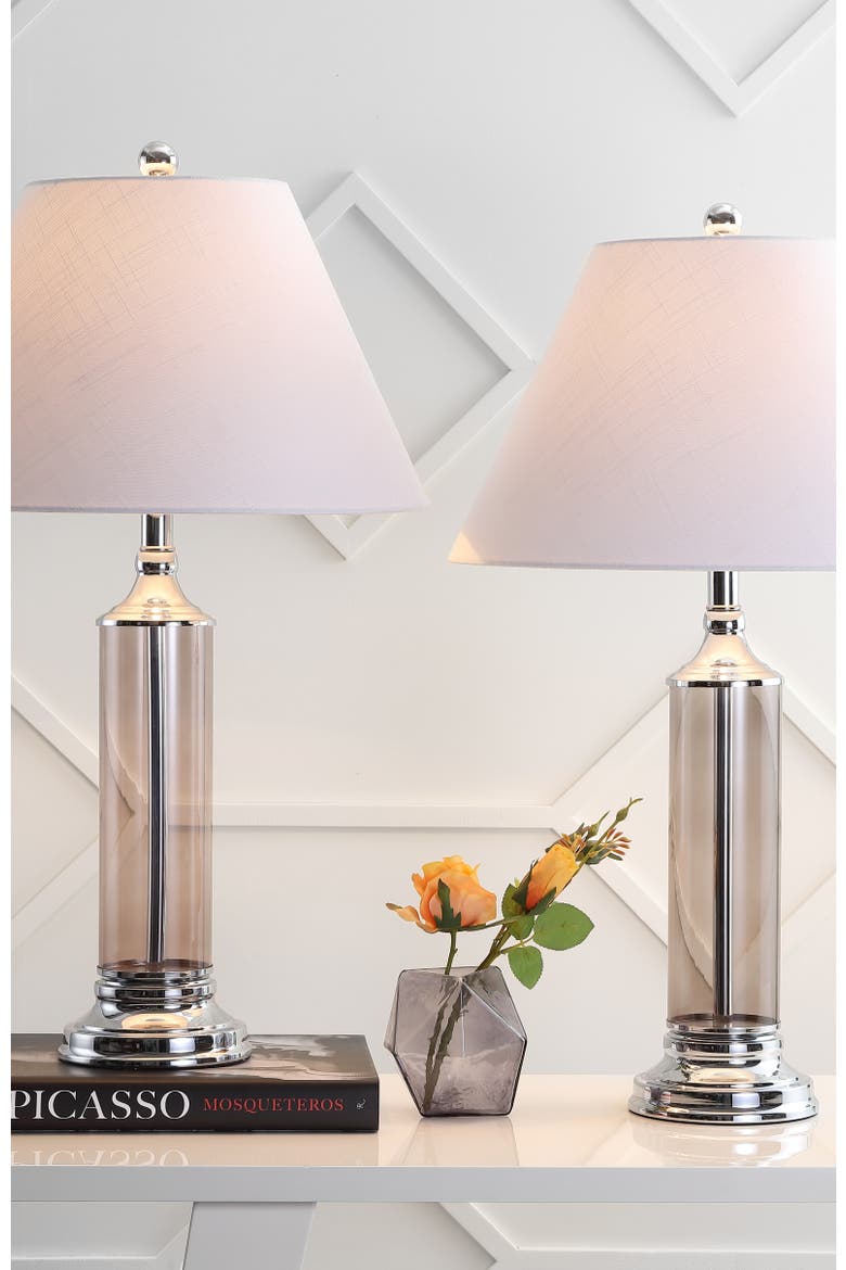 Astor 29" Glass LED Table Lamp, Alternate, color, Smoked Gray