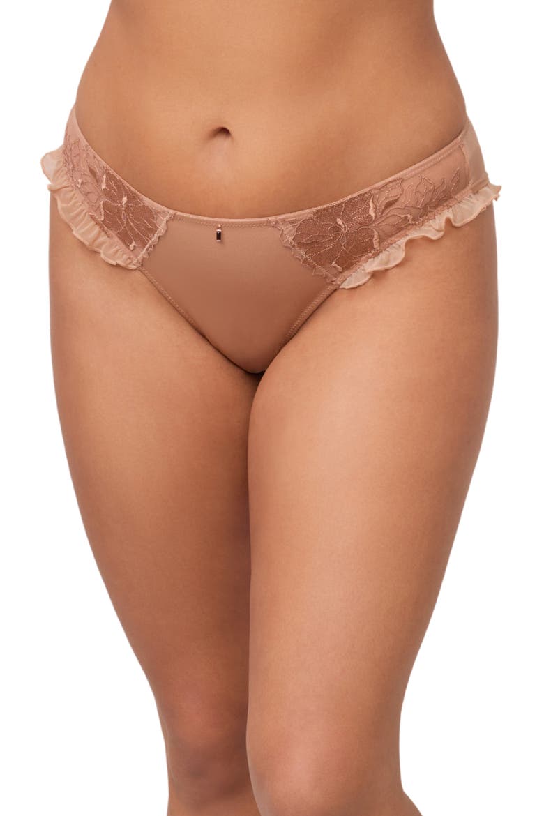 Golden Hour Brazilian Briefs, Main, color, ROSE GOLD