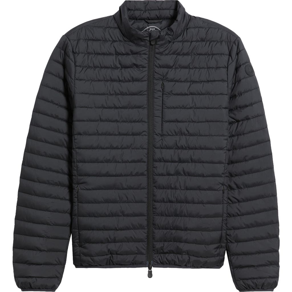 Save The Duck Cole Quilted Puffer Jacket In Black