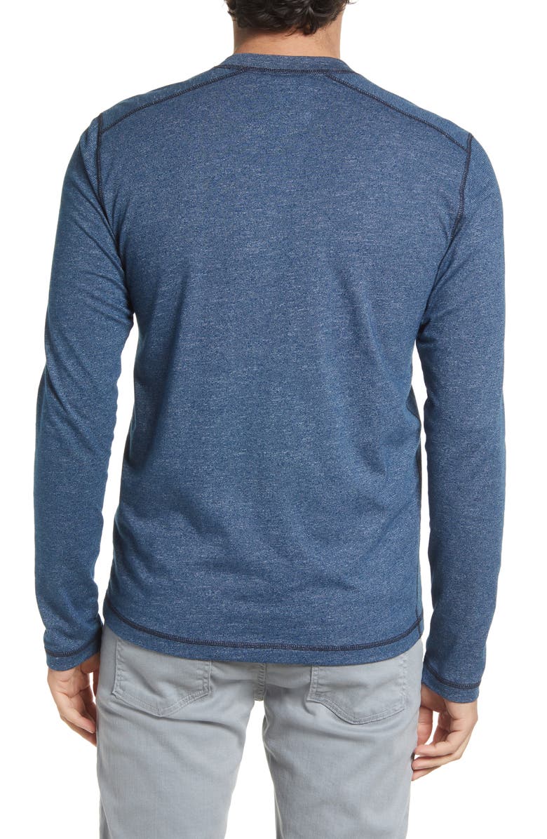 Vintage 1946 Overdye Long Sleeve Henley, Alternate, color, Midnight