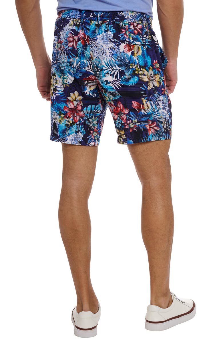 Robert Graham Merrick Floral Flat Front Shorts, Alternate, color,