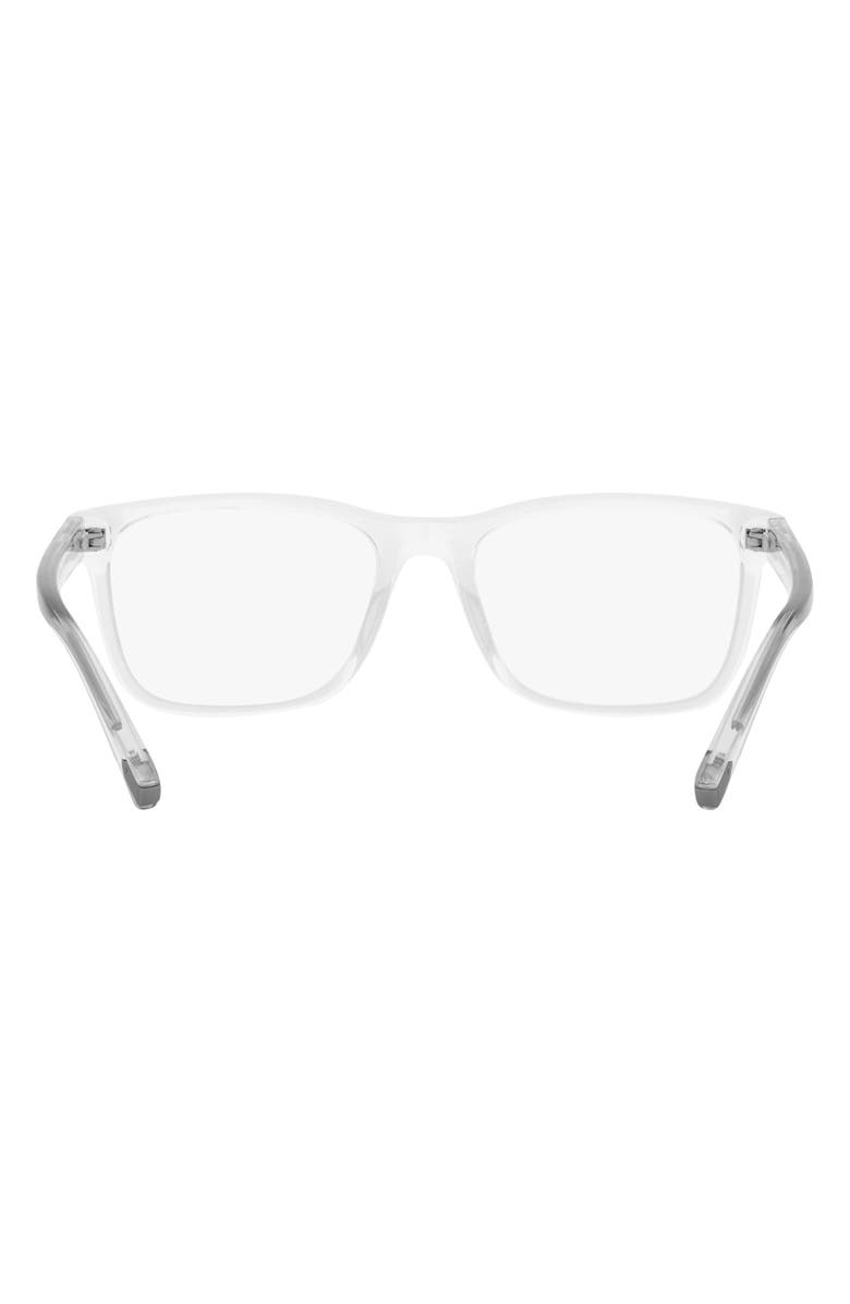 COACH 54mm Rectangular Optical Glasses, Alternate, color, Crystal / Demo Lens