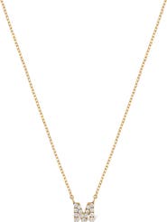 Bony Levy Icon Pavé Diamond Initial Pendant Necklace
