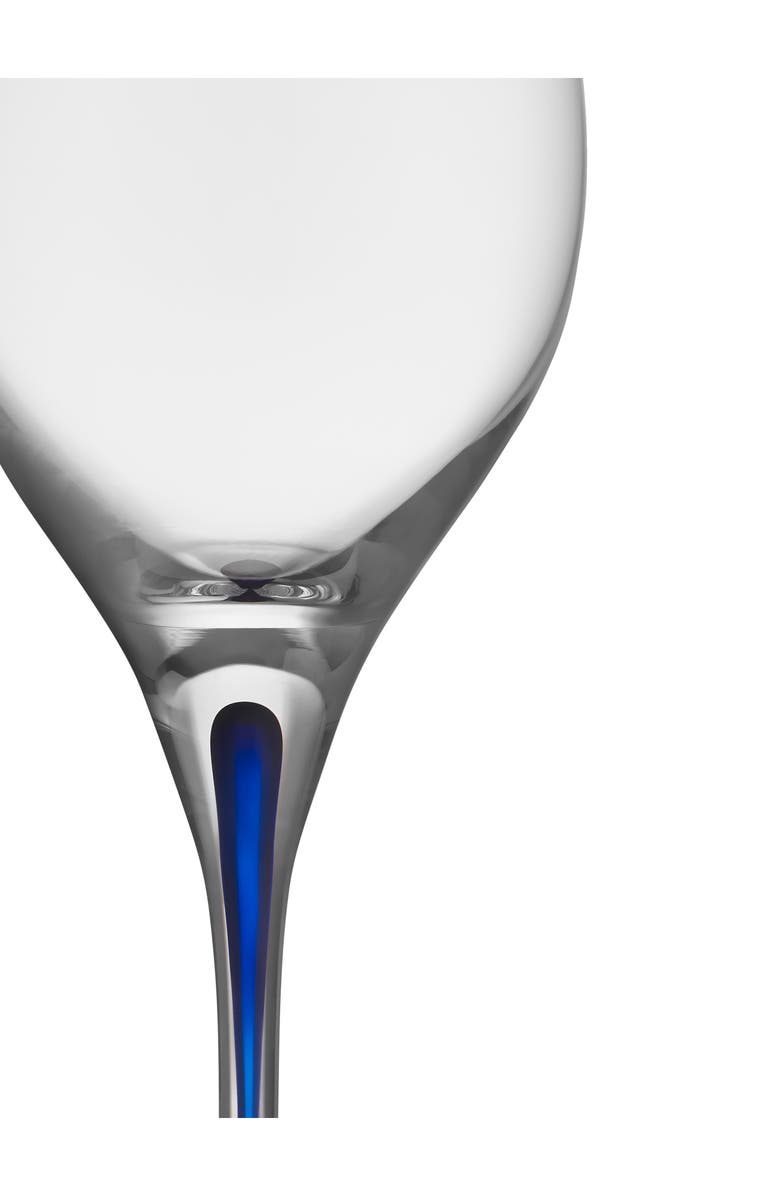 Orrefors Intermezzo Wine Glass, Alternate, color, Clear/ Blue