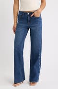 YMI Bella Studded Wide Leg Jeans