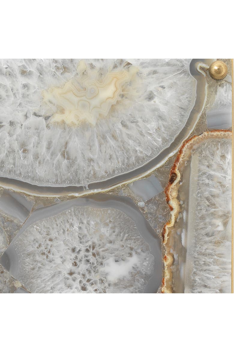 Adeline Rectangle Wall Sconce, Agate Resin and Antique Brass, Alternate, color, Lavender