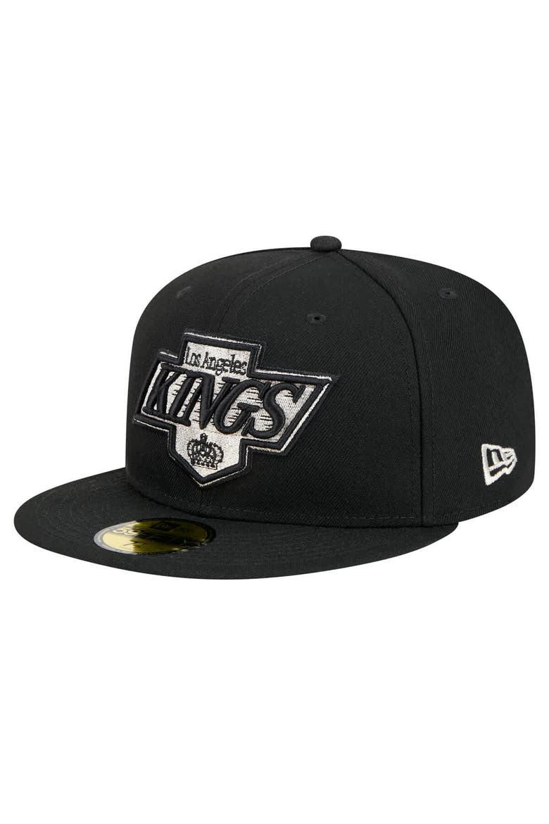 Men's New Era Black Los Angeles Kings Core 59FIFTY Fitted Hat, Main, color, Black