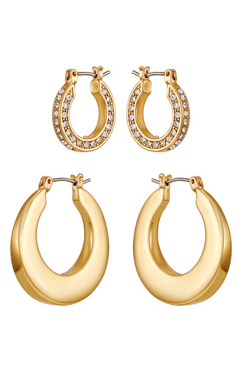 Set of 2 Hoop Earrings