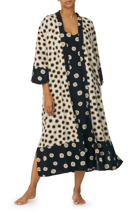 Print Wrap Robe (Regular & Plus Size)