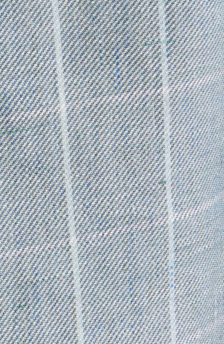 Nordstrom Windowpane Check Linen & Wool Sport Coat, Alternate, color, Teal Grana Windowpane