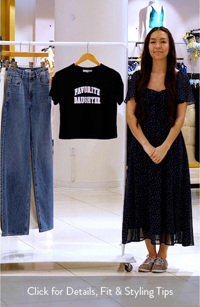 The Collegiate Logo Crop Graphic T-Shirt, sales video thumbnail