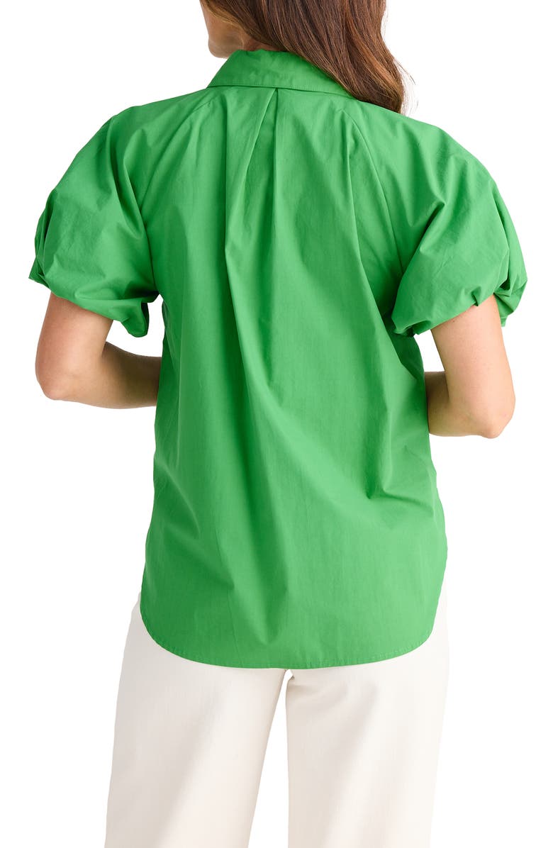 Brave+True Meadow Puff Sleeve Shirt, Alternate, color, Jade