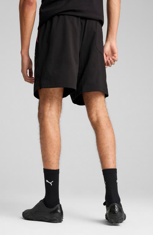 Puma X Bmw M Motorsport Essentials Graphic Shorts In Black