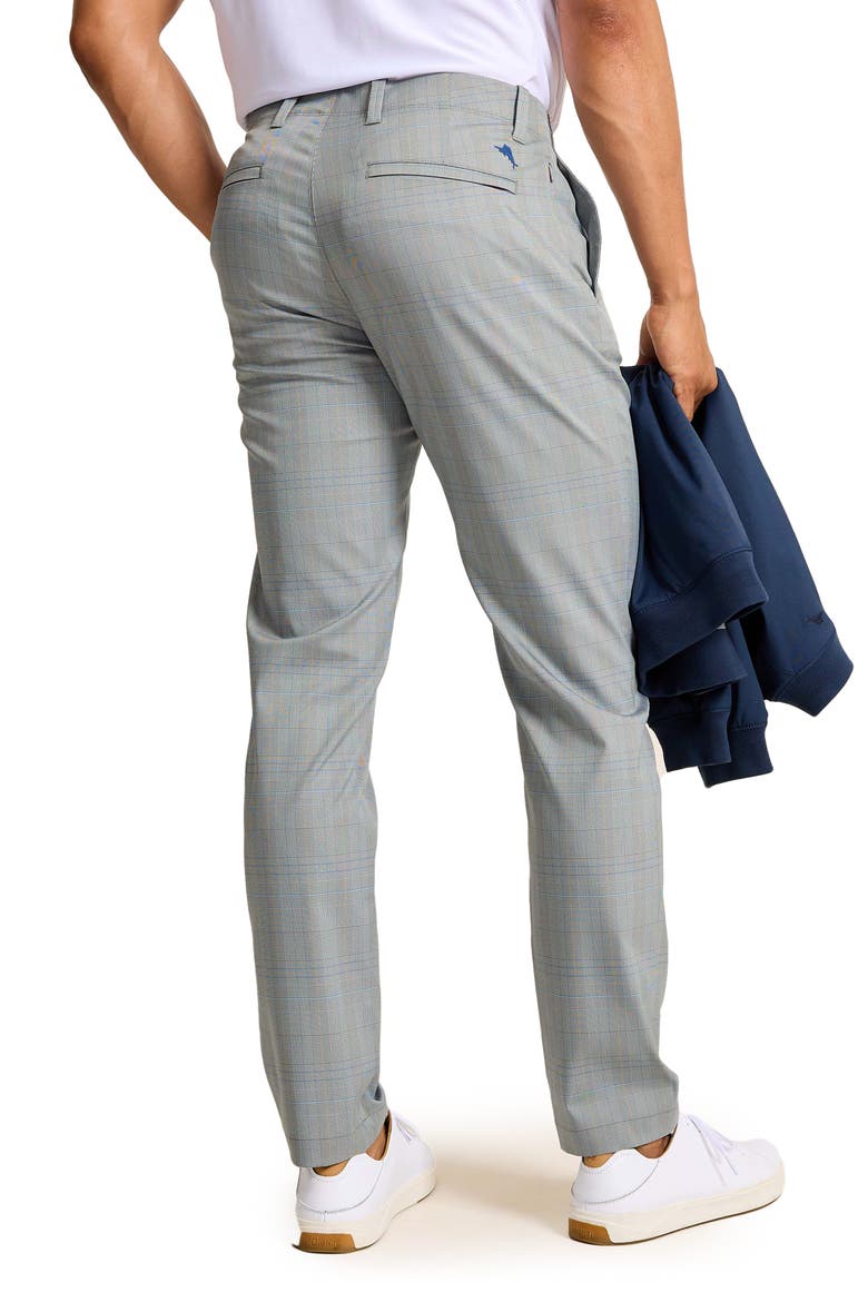 On Par Driver Island Plaid IslandZone® Flat Front Pants, Alternate, color, METALLIC SILVER