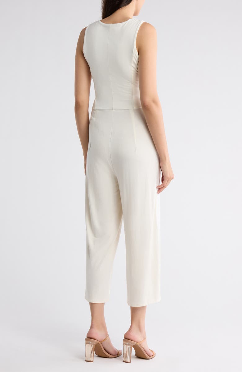 Tart Leighton Knotted Sleeveless Jumpsuit, Alternate, color, White