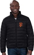 G-III SPORTS BY CARL BANKS Men's G-III Sports by Carl Banks Black San Francisco Giants Packable Neck Pillow Full-Zip Puffer Jacket