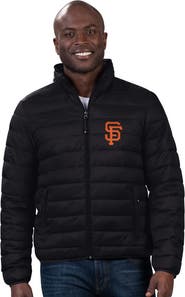 G-III SPORTS BY CARL BANKS Men's G-III Sports by Carl Banks Black San Francisco Giants Packable Neck Pillow Full-Zip Puffer Jacket
