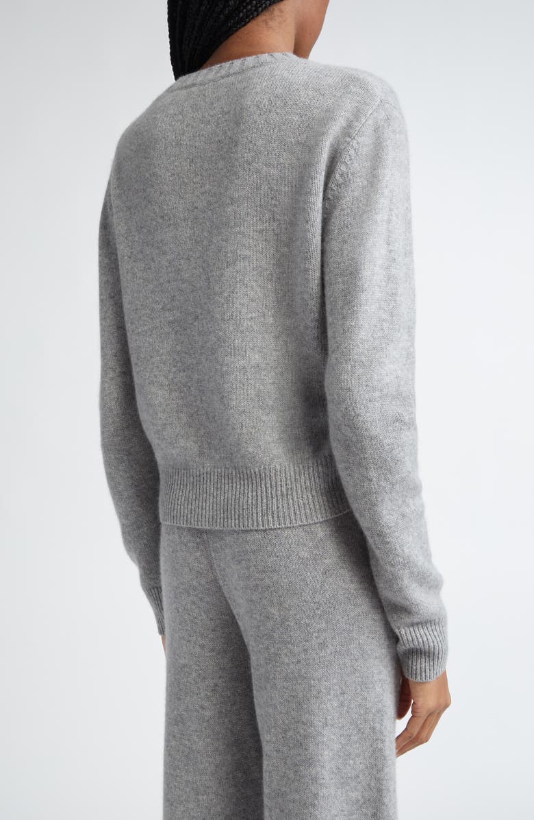 Sporty & Rich Vendome Script Cotton Crewneck Sweater, Alternate, color,