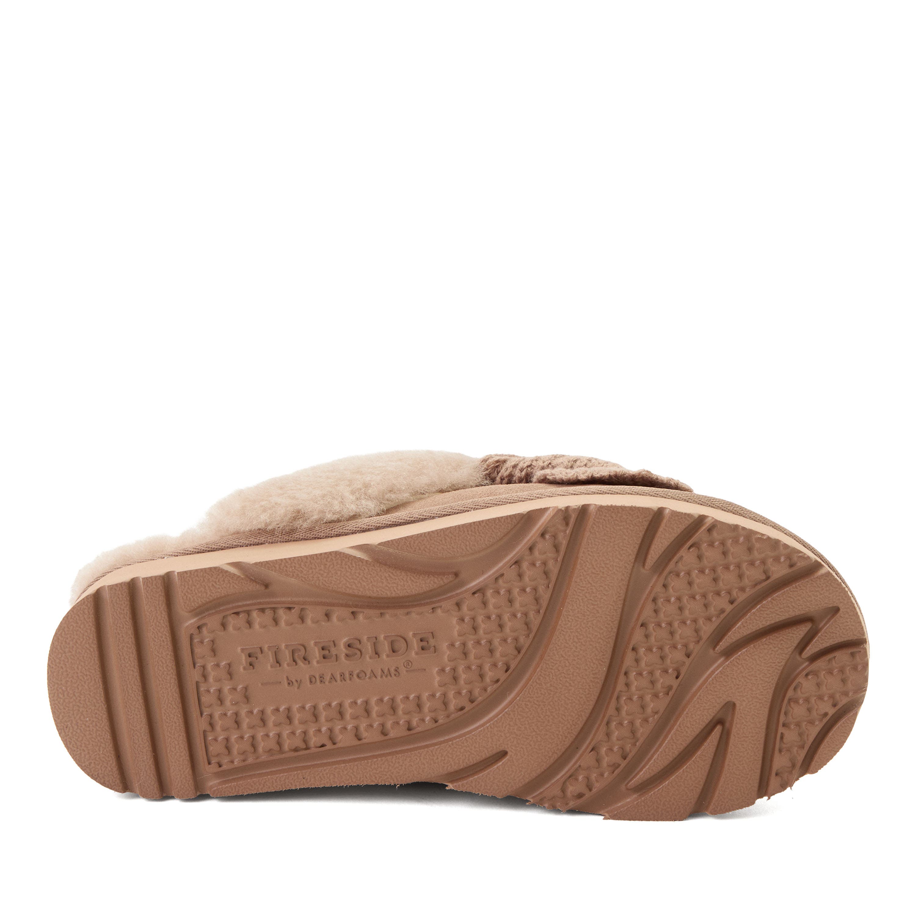Daniella Karagach's Fireside Suede Shearling Scuff Slippers, Alternate, color, DRIFTWOOD