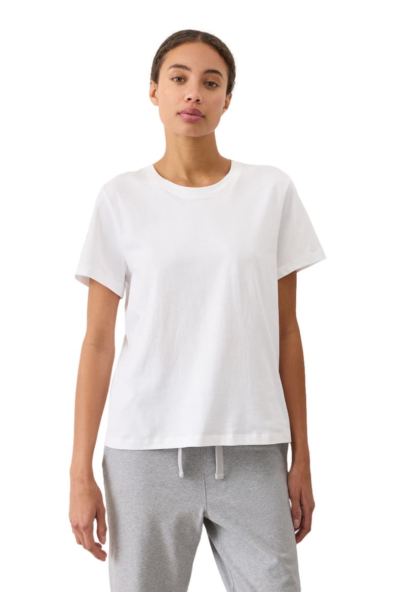 Organic Cotton Women's Softspun Essential Crewneck Tee, Alternate, color, White