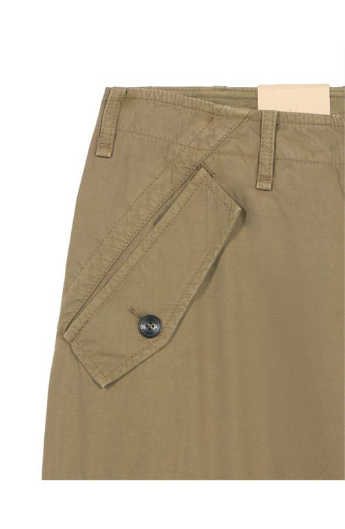 Fortela Jesla Cargo Canvas Parachute Trousers In Brown