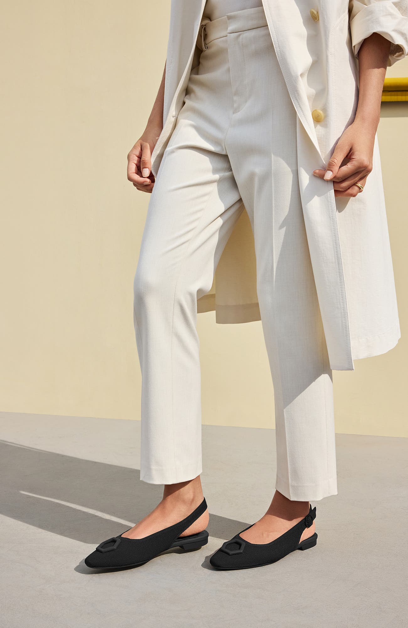 VIVAIA Mini Square-Toe Slingback Sandals, Alternate, color, 