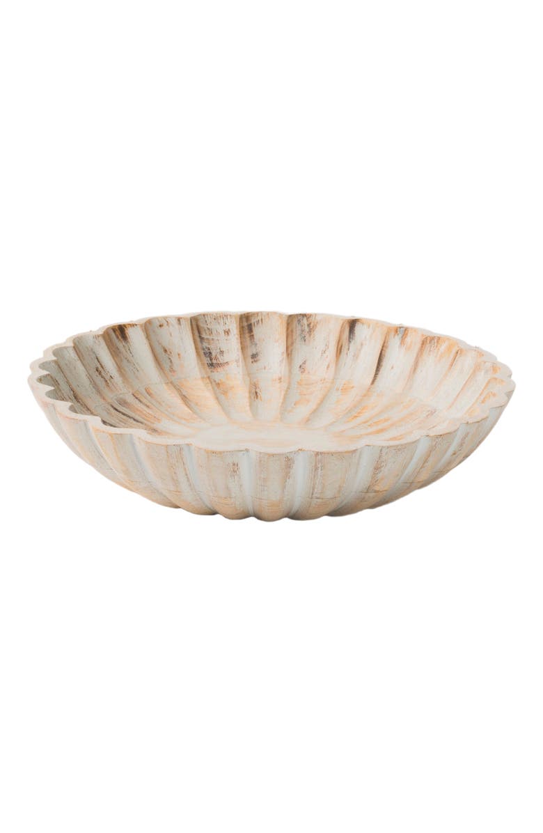 Mela Artisans Scallop Serenity Bowls - Greywash, Alternate, color, Grey