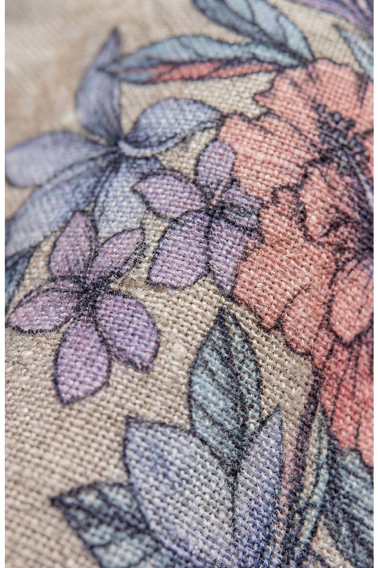 Exotic Floral Womens Relaxed Linen Printed Shirt, Alternate, color, EXOTIC FLORAL NATURAL