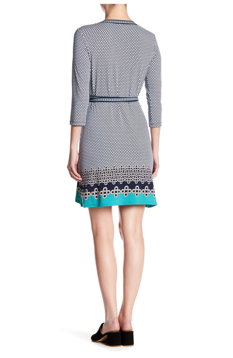 MAX STUDIO Mixed Print Wrap Dress, Alternate, color, 
