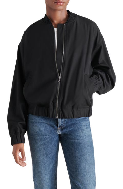 Smock Neck Bomber Jacket