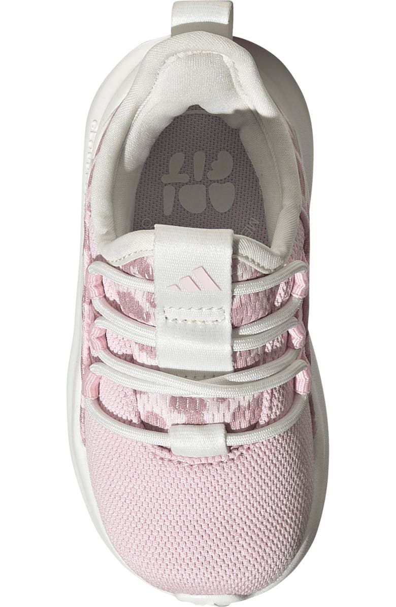 adidas Kids' Lite Racer Adapt 8.0 Sneaker, Alternate, color, White/ Pink/ Clear Pink