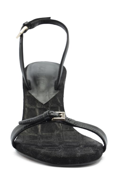 Schutz Aurora Mid Slingback Sandal In Black